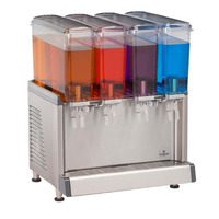 Grindmaster-Cecilware CS-4E-16 (4) 2.4 Gallon Clear Plastic Bowls Agitator Model Electric Crathco Simplicity Bubbler Mini-Quad Pre-Mix Cold Beverage Dispenser