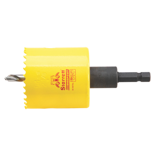 STARRETT ADCH0218 2-1/8'' (54mm) NVP Deep Cut Bi-Metal Hole Saw with Arbor