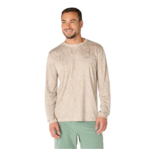 CARHARTT 107500 - Men's Force Sun Defender™ Relaxed Print LS T-Shirt - Cobblestone Terrain Camo