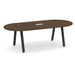 8ft Boat Shape Conference Table with Metal VA-Leg Base