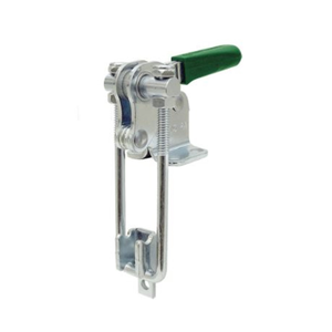 Carr Lane CL-210-PA Latch-Action Toggle Clamp, Right-Angle Adjustable U-Bolt (1000lbs) -Steel