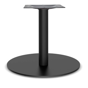PLTRB2319BLK Brushed Metal Round Base w/ 19" Post