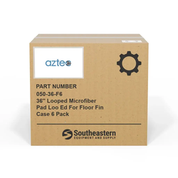 Aztec - 050-36-F6 - 36'' Looped Microfiber Pad Loo Ed For Floor Fin Case 6 Pack