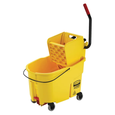 Mop Bucket and Wringer Combo - Slide Press - 11 Gallon