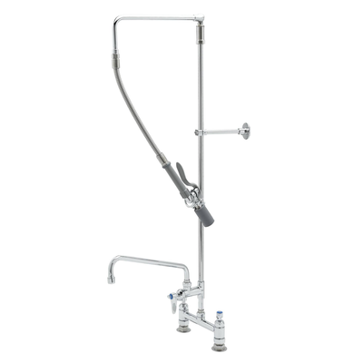T&S Brass B-0121-12-CRBJ EasyInstall Pre-Rinse Unit With Add-On Faucet