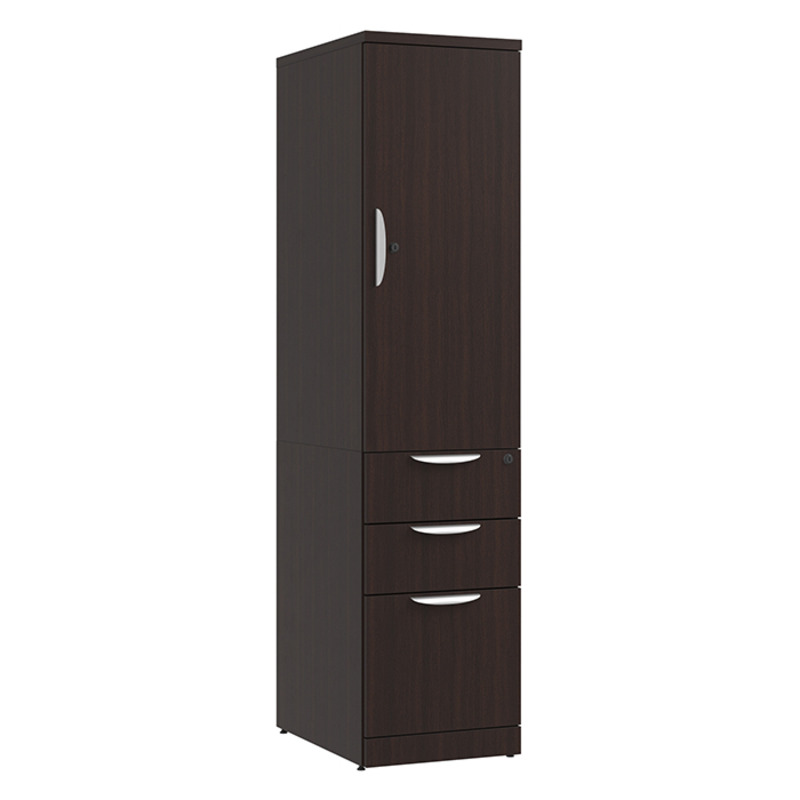 CLAST1020, PL287 CABINET WITH BOX/BOX/FILE - Espresso