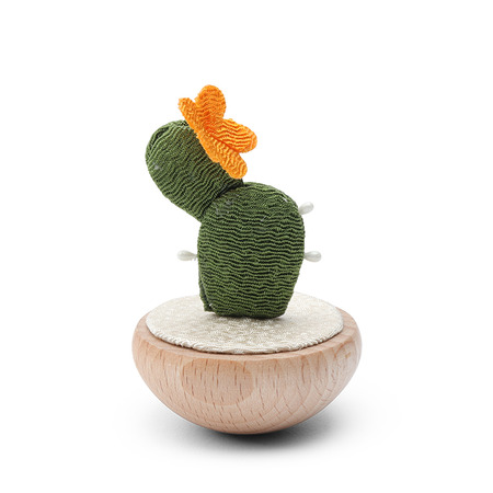 Figurine Cactus Yellow Flower