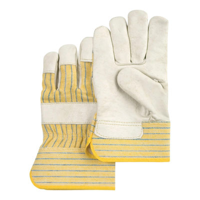 Fitter Gloves - Grain Cowhide - Cotton Lined - Safety Cuff - Large