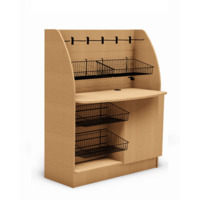Axis Designs FSLSCM-4860 Free Standing Low Side Coffee Merchandiser