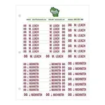 Hanger ID Adhesive Sticker Sheets