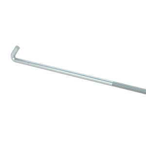 1/4" - 20 X 10" HOLD DOWN 60 DEGREE HOOK BOLT 60K PSI TENSILE STEEL ZINC TRIVALENT CLEAR PER PRINT