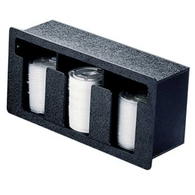 Vollrath FML-3 Horizontal Three-Column Flush Mounted Lid Dispenser