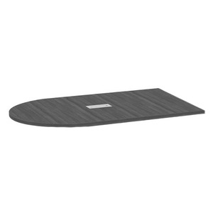 PL138T HALF RACE TRACK SHAPE 72x47 TOP- COASTAL GRAY