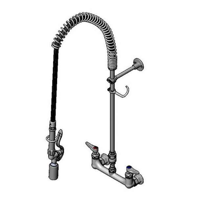 T&S Brass B-2278-02-CR EasyInstall Pre-Rinse Unit Wall Mount