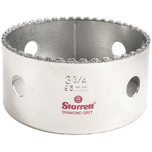 STARRETT KD0334-N 3-3/4'' (95mm) Diamond Grit Hole Saw
