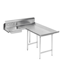 Advance Tabco DTS-D30-72R Dishlanding-Soil Dishtable L-Shaped with Landing