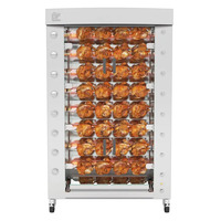 Rotisol FB1160-8G-SSP FlamBoyant Infrared Rotisserie Oven Gas, Floor Model, 8 Spit