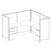 WEBBTYP29 - 53"H , Corner Top, Single, 6' x 6' Webb Typical - no power