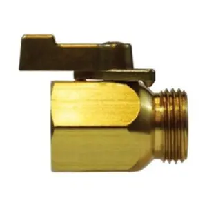 Garden Hose Ball Valve, 3/4-in Nominal, Female Garden Hose x Male Garden Hose, 1 -Port/Way, 500 psi Pressure, 180 deg F