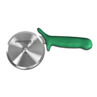 Dexter 18023G SANI-SAFE 4" Pizza Cutter - Green Handle