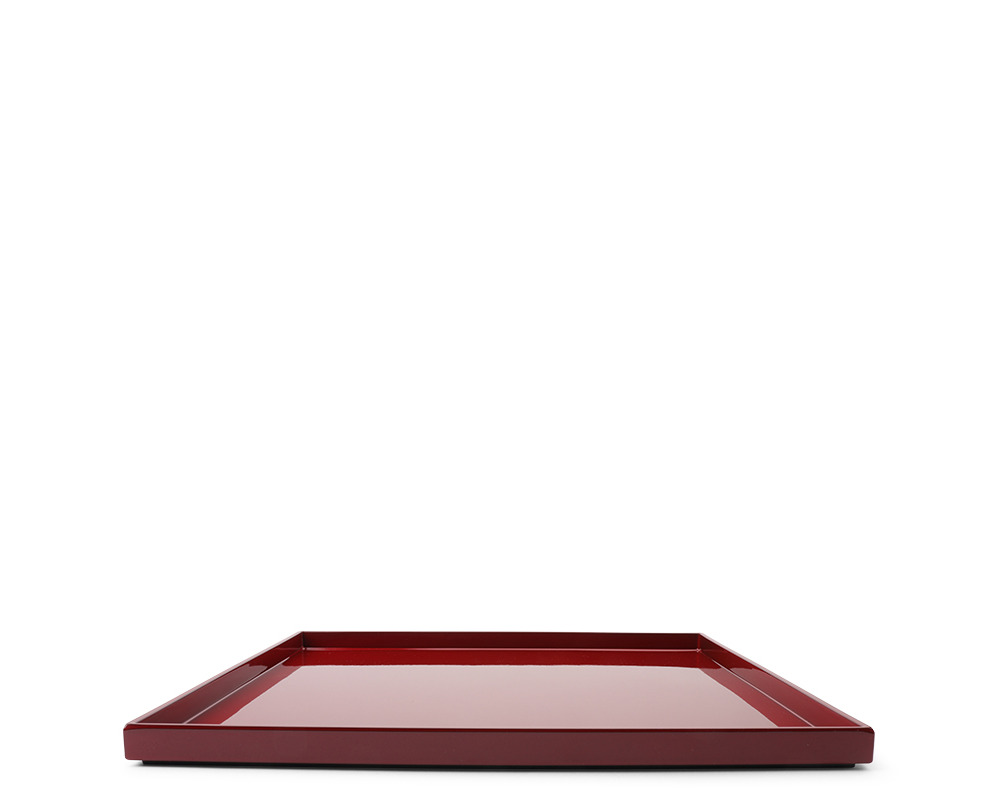 Tray Square Red 11-3/4