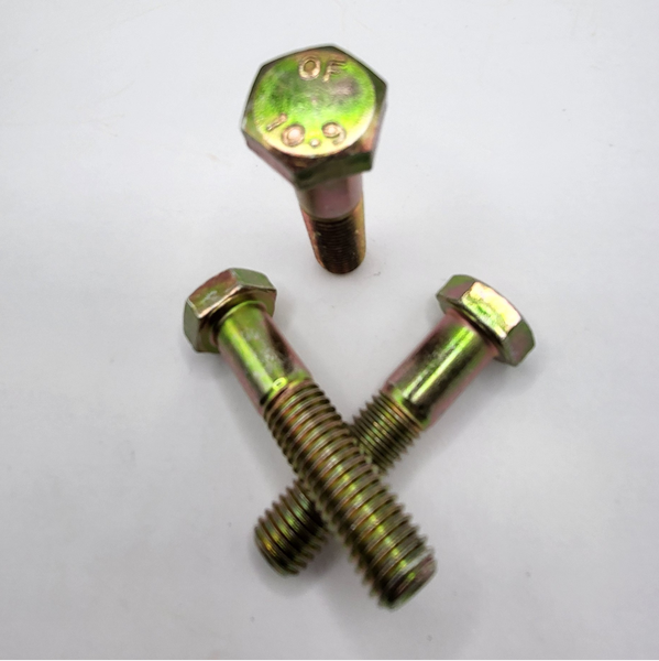 M12 - 1.75 X 55MM ISO 4014 PT HEX HEAD CAP SCREW 10.9 ZINC YELLOW