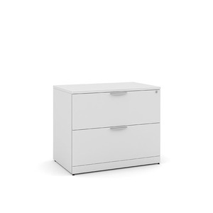 PL112 35"W 2 DRW LATERAL FILE-WHITE