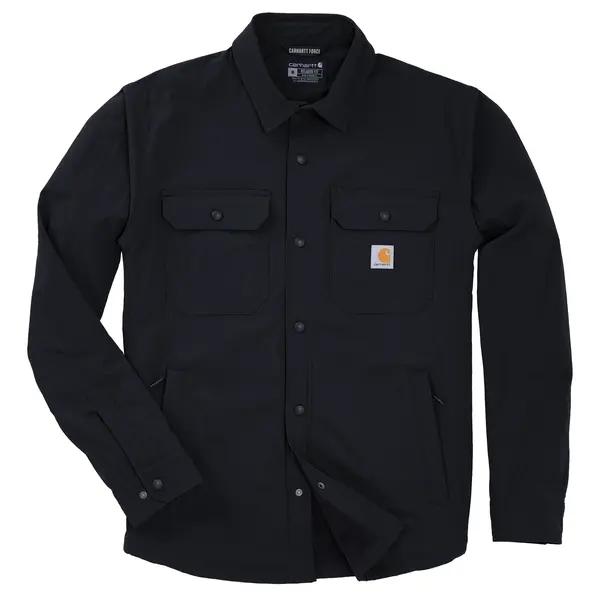 CARHARTT 107699 - Men's Force DWR Ripstop Fleece Lined Shirt Jac - Black