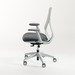 58811 KONFURB NUVÉ CHAIR - White Frame w/Charcoal Seat