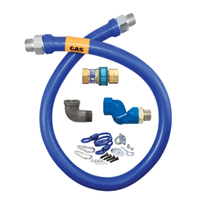 Dormont Manufacturing 1675BPQSR60 Dormont Blue Hose Moveable Gas Connector Hose Assembly 3/4" Dia.