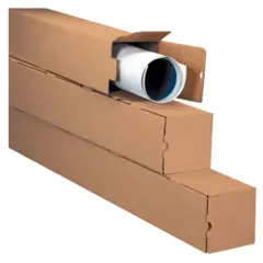 5 X 5 X 30 ECT32B KRAFT SQUARE MAILING TUBE M5530K   25/BD