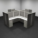 WEBBTYP33 - 53"H , Corner Top, 4-Pod, 6' x 6' Webb Typical - no power