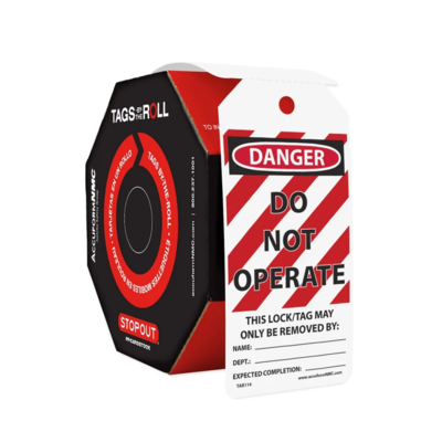 Lockout Tags Roll - Danger Do Not Operate