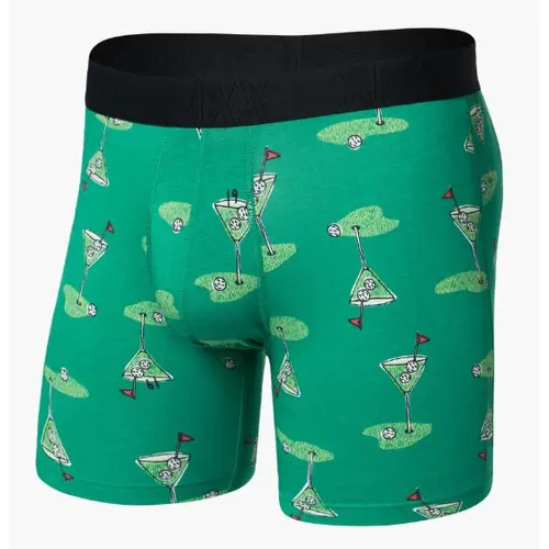 SAXX BB86F - DropTemp® Cooling Cotton -  Golf Martini - Lush Meadow