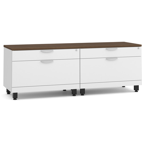 Source Office Furniture Encore Dual Storage Credenza White