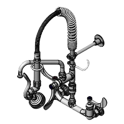 T&S Brass MPX-8WWV-08-CR Mini Pre-Rinse Unit Low Flow Spray Valve