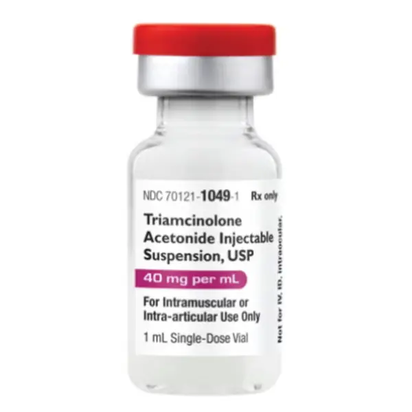 Triamcinolone Acetonide 40 mg / mL Injection 1 mL 25/PK SUV Amneal NDC 70121104905