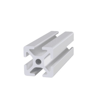 1" SQ SLOT EXT 6063-T6 - 244" CLEAR ANODIZED (TS10-10)