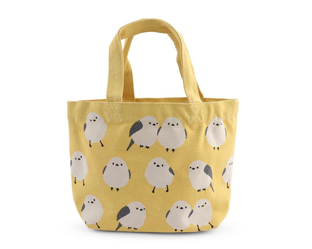 Tote Bag Birds Yellow