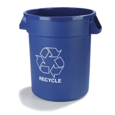 Carlisle 32 Gallon Blue Recycling Can