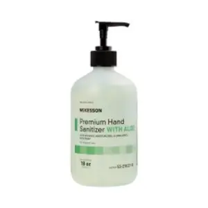 Hand Sanitizer with Aloe Mckesson 18oz. Ethyl Alcohol Gel Pump 53-27037-18