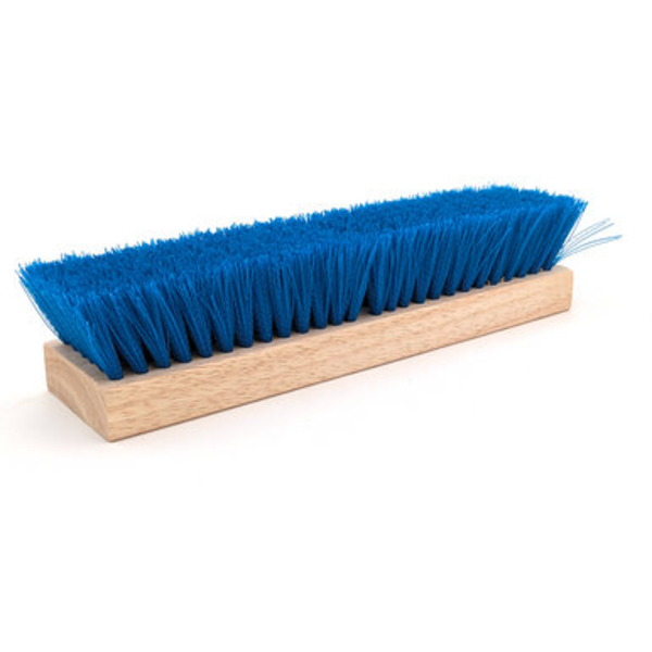 12" Blue Crimped Polypropylene Deck Brush