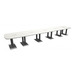 PALAR7240N - 20ft. Arena Conference Table with Brushed Palmer Base