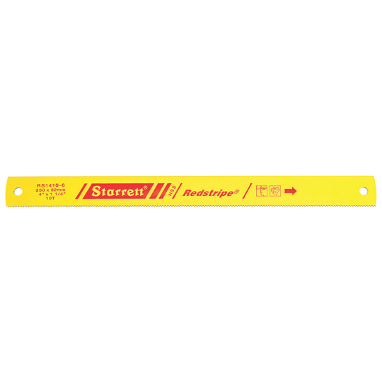 STARRETT RS1410-6 14 x 1-1/4 x .062 x 10T, Redstripe Power Hacksaw Blade