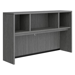 PL141OH 60" OPEN HUTCH- NEWPORT GRAY