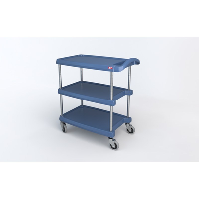 Metro MY1627-34BU Mycart Series Utility Cart 3-Shelves