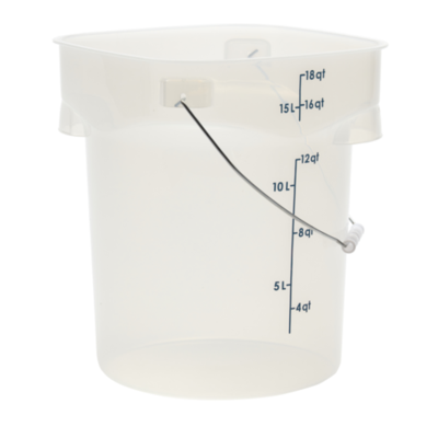 Cambro PWB18PROPP190 FreshPro CamRounds™ Pail with Bail, 18 Qt