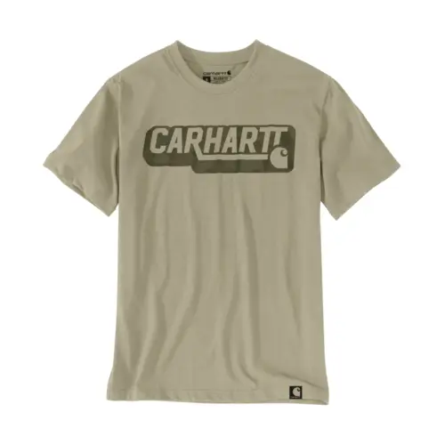 CARHARTT 107772 - Men's Irvine Relaxed Fit Camo Logo T-Shirt - Faded Fatigue
