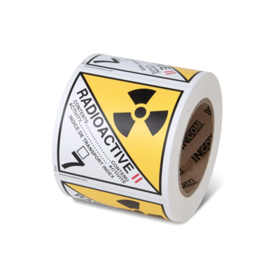 Radioactive Label - Class 7 - 4" x 4" - TDG