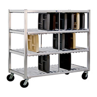 New Age 96705 Mobile 4-Level Tray Drying Rack